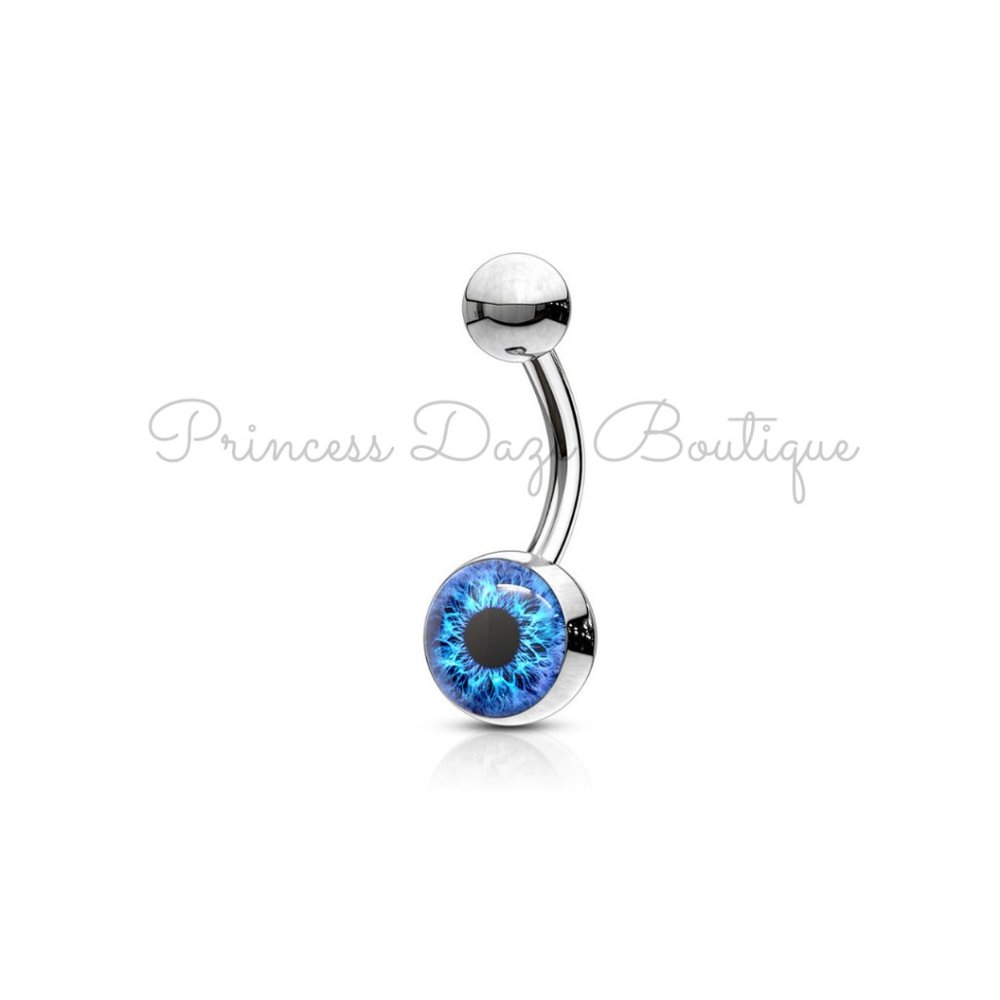 Blue Eye Belly Button Ring‎